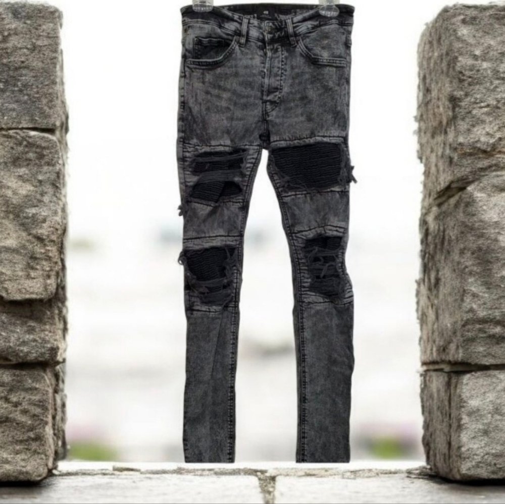H&M Men's Skinny Fit Ripped Jeans size 29